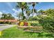 Landscaped community sign adds to the charm of the neighborhood at 1166 Carmel Cir # 120, Casselberry, FL 32707