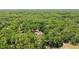 Scenic aerial view of a secluded property surrounded by a vast expanse of lush, green trees at 21795 Sw 88Th Lane Rd, Dunnellon, FL 34431