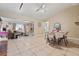 Open floor plan with tile flooring and living/dining spaces at 2753 Beckwith St, Deltona, FL 32738