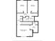 Second story floorplan shows bedrooms, bathrooms, and laundry at 4895 Clock Tower Dr, Kissimmee, FL 34746