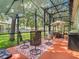 Spacious screened lanai with comfortable seating and views of the lush backyard at 5263 Beach River Road, Windermere, FL 34786