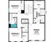 Second-floor layout with a primary suite, two additional bedrooms, and a convenient laundry room at 540 Green Tracker Ave, Clermont, FL 34715