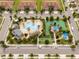 Birds eye view of the pool and playground located in the community at 1097 Trappers Trail Loop, Davenport, FL 33896
