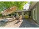 Cozy brick patio with outdoor seating and grill at 1111 Pinar Dr, Orlando, FL 32825