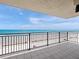 A balcony view of the beach and ocean at 2121 Hill St # 7B, New Smyrna Beach, FL 32169