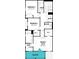 Second floor floorplan with owner's suite and balcony, two bedrooms, and laundry at 2374 Celebration Blvd, Celebration, FL 34747