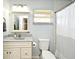 Bathroom featuring a shower and single vanity sink at 26 Canter Club Ct, Debary, FL 32713