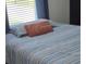 Comfortable bedroom featuring an inviting bed with a decorative orange throw pillow at 35 Olive Cir, Ocala, FL 34472