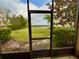 Screened-in porch overlooks the lush backyard and serene lake view at 506 Terrace Spring Dr, Orlando, FL 32828