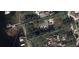 Aerial view showing property lines and proximity to the water at 606 Butler St, Windermere, FL 34786