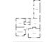 Detailed floor plan showcasing the layout of the bedrooms, kitchen, living room, and sunroom at 1104 W Marjorie St, Lakeland, FL 33815