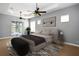A beautifully staged bedroom featuring stylish decor and neutral tones at 1441 Foxtail Ct, Lake Mary, FL 32746