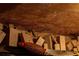Shelf featuring boxes wrapped in brown paper with a broom at 2041 Lacie Jo Ln, Kissimmee, FL 34743