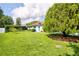 Expansive backyard featuring a well-manicured lawn and a large shade tree with lush green grass at 2334 W Doris St, Kissimmee, FL 34741