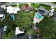 An elevated view of a home with boat dock, private pool, and spacious backyard at 2417 Bayfront Pkwy, Orlando, FL 32806