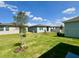 Expansive green backyard with well-maintained lawn and young trees under a clear sky at 2739 San Marco Way, Winter Haven, FL 33884