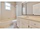 Bathroom showing a shower-tub combination and vanity with sink at 3808 Ocita Dr, Orlando, FL 32837