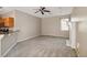 A living room connects to the kitchen with a breakfast bar and features a fireplace at 3808 Ocita Dr, Orlando, FL 32837