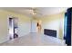 Spacious bedroom with tile floors, with views to the bathroom and kitchen at 3917 Derby Dr, Lakeland, FL 33809
