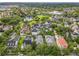 Beautiful aerial of the community showcasing common green spaces and multiple single Gathering homes at 4545 Fox St, Orlando, FL 32814