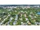 An aerial view of the property's location near downtown and lakes, nestled in a neighborhood with lush trees at 501 Richmond St, Orlando, FL 32806