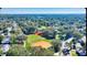 Aerial view showcases the community, lush greenery, and nearby amenities at 501 Richmond St, Orlando, FL 32806
