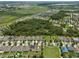 Aerial view of homes near a wooded preserve, playground and tennis courts in a Gathering-friendly community at 1565 Diamond Loop Dr, Kissimmee, FL 34744