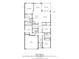 Detailed floor plan showcasing the layout of the house with dimensions of rooms and spaces at 1709 Benoit Ter, Davenport, FL 33837