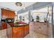 Spacious kitchen featuring a view into the formal dining and living room at 2076 Shannon Lakes Blvd, Kissimmee, FL 34743