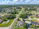 Aerial view of the neighborhood showcasing the home's location among the local community at 401 Gannet Ct, Kissimmee, FL 34759
