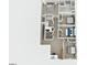Detailed 3D floor plan showcasing the layout of the home, including bedrooms, bathrooms, and living spaces at 4301 Creek Bank Dr, Kissimmee, FL 34744