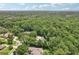 Sprawling aerial view of properties surrounded by lush tree coverage at 621 Estates Pl, Longwood, FL 32779