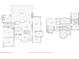 Floor plan of home showing layout of first floor, second floor, and screened pool and patio at 621 Estates Pl, Longwood, FL 32779