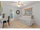 Versatile bedroom space with desk area and cozy daybed setup at 73 Alano Rd, Debary, FL 32713