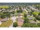 Aerial view of neighborhood showing tree lined street at 7939 Riffle Ln, Orlando, FL 32818