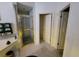 This bathroom features a shower with a glass door and easy access at 8603 Snowfire Dr, Orlando, FL 32818
