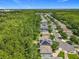 Aerial view of a residential community featuring lush greenery and well-maintained homes at 9454 Candice Ct, Orlando, FL 32832