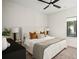 Bright bedroom featuring a neutral color palette, ceiling fan, and natural light from the window at 9809 Covent Garden Dr # Drive, Orlando, FL 32827