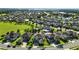 Aerial view of a vibrant neighborhood with diverse homes, lush landscaping, and well-maintained streets at 13924 Jomatt Loop, Winter Garden, FL 34787