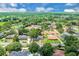 Expansive aerial view captures a neighborhood with mature trees, houses, green spaces, and a serene atmosphere at 1484 Lake Francis Dr, Apopka, FL 32712