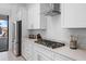 The kitchen has white cabinets, stainless steel appliances, and granite countertops with an induction cooktop at 1526 Euston Dr, Reunion, FL 34747