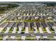 Community aerial view showcasing new homes with well-maintained lawns and landscaping near a lake at 1792 Bull Hill Rd, Kissimmee, FL 34744
