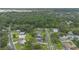 Aerial view of a neighborhood featuring houses and greenery at 2101 Lily Ct, Sanford, FL 32771