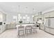 Modern kitchen with stainless steel appliances, pendant lighting, and a center island with seating at 2217 Valentine Aly, Orlando, FL 32804
