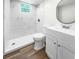 Modern bathroom featuring new fixtures, stand up shower, and elegant tile at 2623 8Th St, Orlando, FL 32820