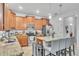Stylish kitchen boasts stainless appliances, granite counters, and ample cabinet space at 3256 Rodrick Cir, Orlando, FL 32824