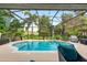 Inviting screened-in pool area with views of the scenic landscape at 544 Lake Sumner Dr, Groveland, FL 34736