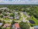 Picturesque aerial view of a residential neighborhood with mature trees and a pond at 8346 Mattituck Cir, Orlando, FL 32829