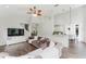 Spacious open-concept living and dining room at 9285 Wickham Way, Orlando, FL 32836