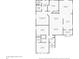 Floorplan featuring a three-bedroom layout, large primary suite, and open-concept kitchen and living space at 1112 Spruce Ridge Ct, Minneola, FL 34715